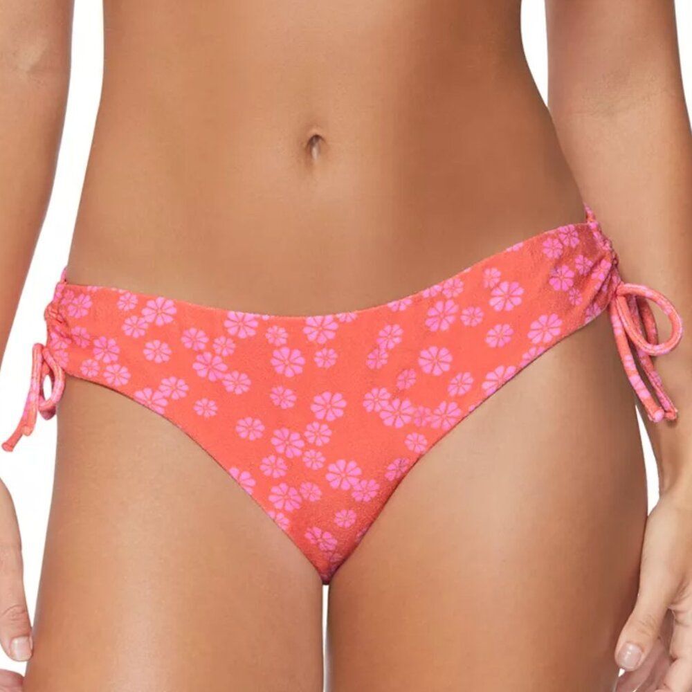 Raisins Juniors' Luna Floral Side-Tie Bikini Bottoms